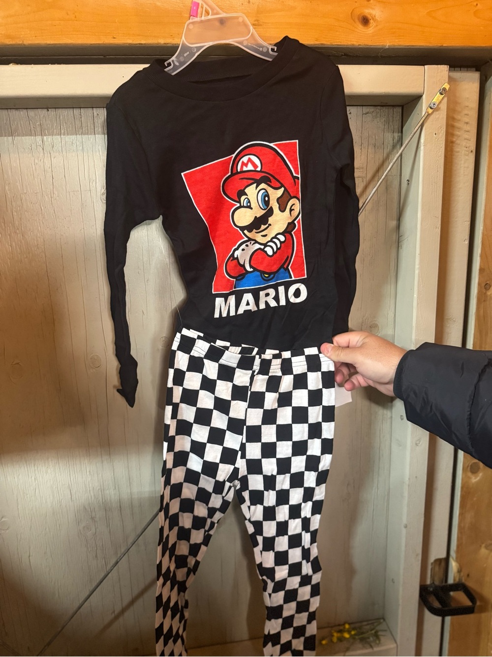 Nintendo Super Mario Black Tee with Red Graphic